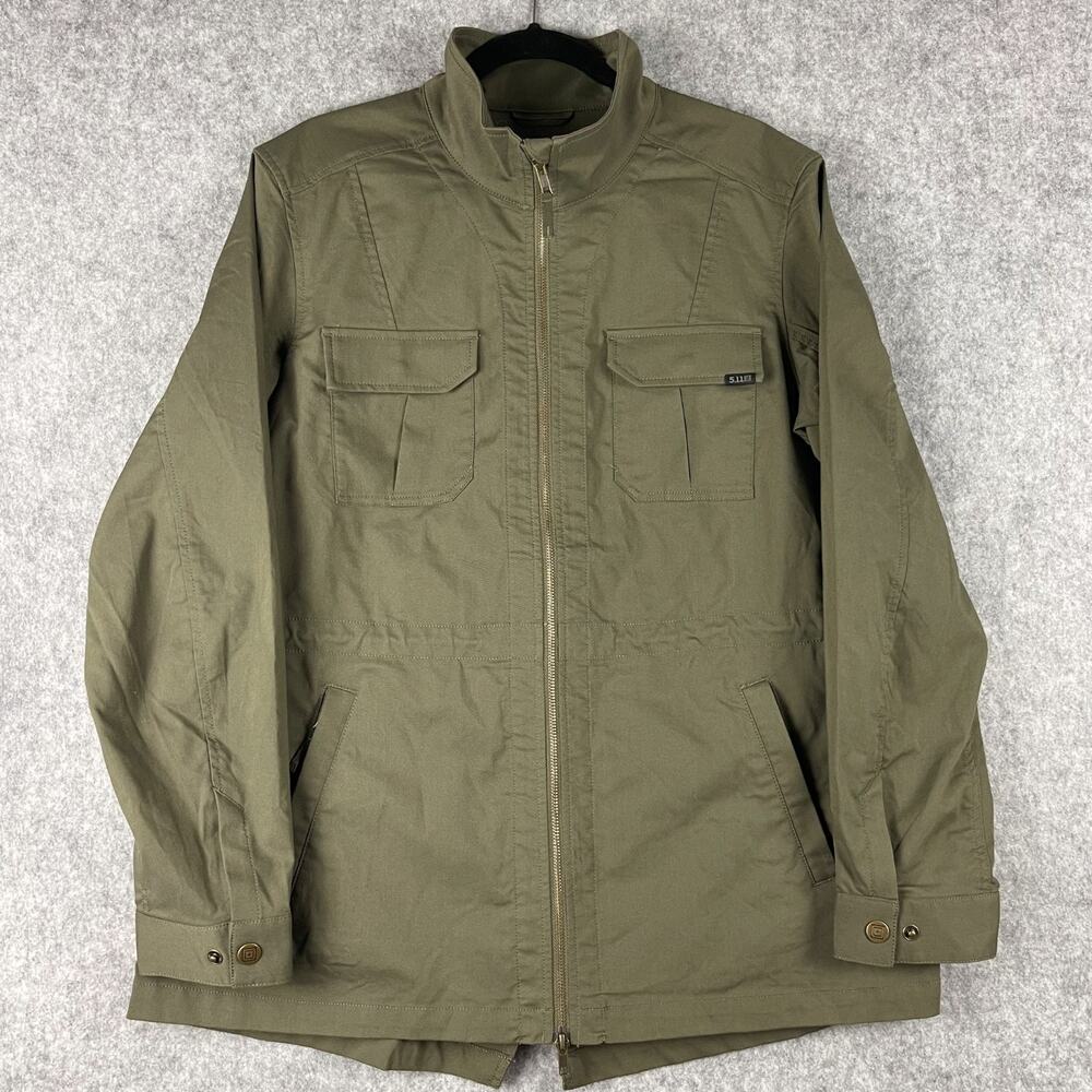 5.11 Tactical Tatum Field Jacket Womens XL Green Full Zip Utility Military Work